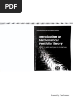 Introduction Mathematical Portfolio Theo