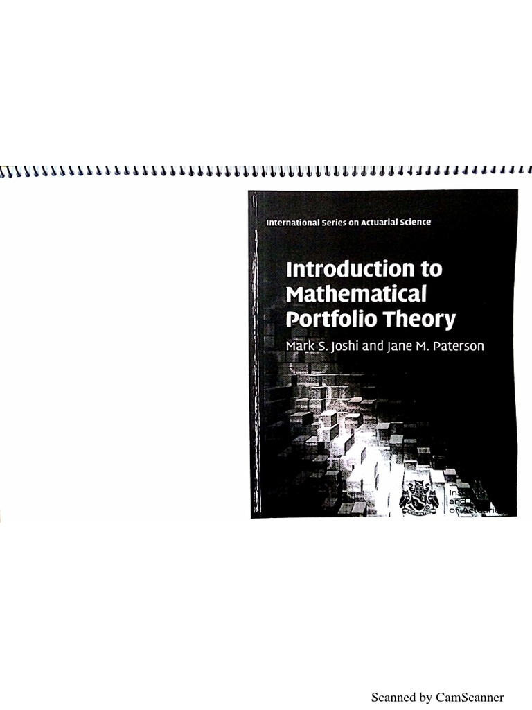 Introduction Mathematical Portfolio Theo | PDF