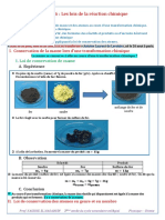 Les Lois de La Reaction Chimique Resume de Cours 3