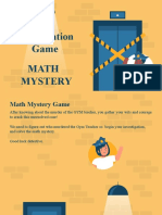 Investigation Game - Math Mystery