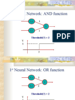 1 Neural Network: AND Function: Threshold (Y) 2