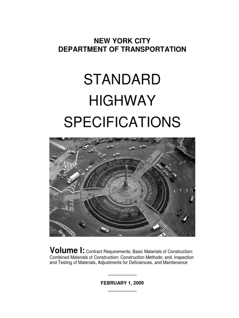 2009 Standard Highway Specs Vol 1 PDF Concrete