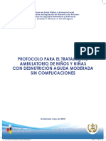 Protocolo Atención Ambulatoria de La DA Moderada Sin Complicaciones