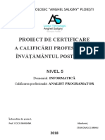 Proiect STAN MAGAZIIN Imbracaminte