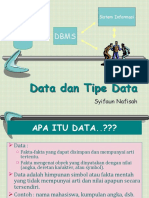 Data Dan Tipe Data