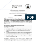 Plan de Trabajo Por El Día de La No Violencia DIRESA 2015redes