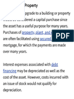 Property, Plant, and Equipment: Purchase Upgrade Building