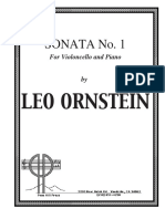 Leo Ornstein Cello Sonata Score