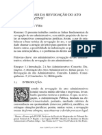 Linhas Gerais Da Revogação Do Ato