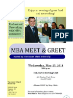 Mba Meet & Greet: Enjoy An Evening of Great Food and Networking!