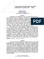 Manajemen Organisasi Dan Pengorganisasian Dalam Perspektif Al-Qur'An Dan HA (Dith