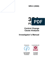 Form B: Control Change Cause Analysis Investigator's Manual