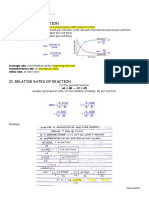 Chemical Kinetics: I. The Rates of Reaction