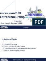 Introduction to Entrepreneurship Module