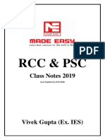RCC & PSC: Class Notes 2019