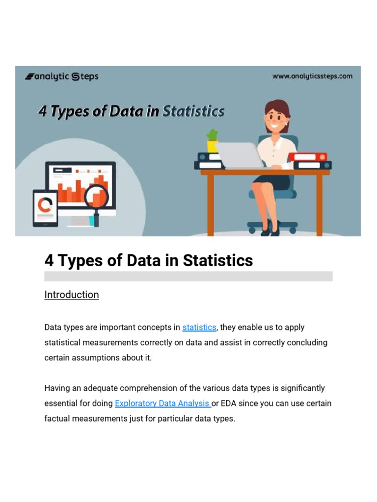 4 Types of Data in Statistics | PDF | Level Of Measurement | Statistics