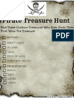 Pirate Scavenger Hunt Printable