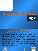 Finanzas Introducción