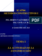 Metodos constructivos I - La actividad de la construcción