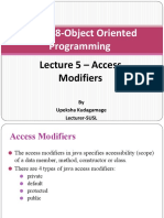 Oop 5 - Access Modifiers