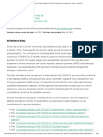 Coronavirus Disease 2019 (COVID-19) - Outpatient Management in Adults - UpToDate