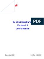 Da Vinci Spectrafoil User'S Manual: December 2002 Part No. 46022500