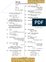 Physics Reference Guide & Formula Sheet