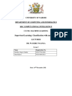 CCI 501-Supervised Learning Classification Naive Bayes (NB)