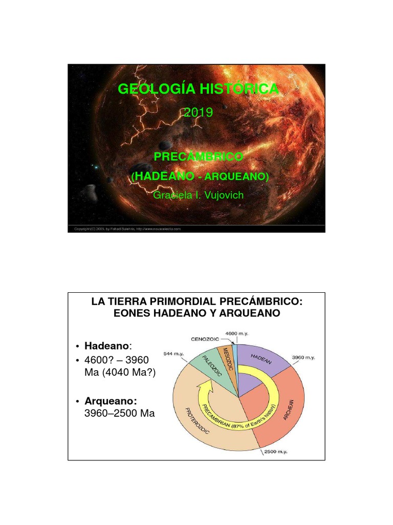 Formación de la Tierra en el Precámbrico | PDF | Núcleo planetario | Tierra
