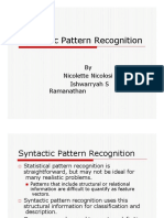 Syntactic Pattern Recognition: by Nicolette Nicolosi Ishwarryah S Ramanathan