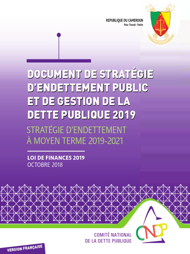Stratégie de gestion de la dette 2019 | PDF | Dette publique | Fonds ...