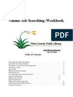 Online Job Searching:Workbook: WWW - Library.pima - Gov 520-791-4010
