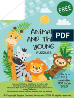 Animals and Their Babies English Created Resources