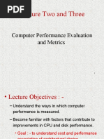 Chapter 1 Lecture 2 & 3 - Computer Performance