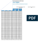 Registro Escolar com Notas de 7 Disciplinas