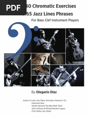 240 Chromatic Exercises 1165 Jazz Lines Phrases for Bass Clef - Olegario Diaz (1)