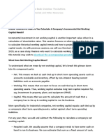 Online Tutorial #4 - How Do You Calculate A Company's Incremental Net Working Capital Needs - Expectations Investing