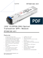 10G/1G EPON ONU Optical Transceiver SFP+ Module: RTXM166-401