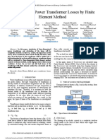 Calculation of Power Transformer Losses by Finite Element Method