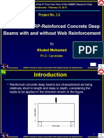 Behavior of FRP-Reinforced Concrete Deep Beams With and Without Web Reinforcement