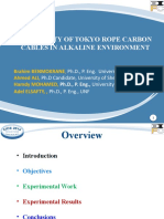Durability of Tokyo Rope Carbon Cables in Alkaline Environment