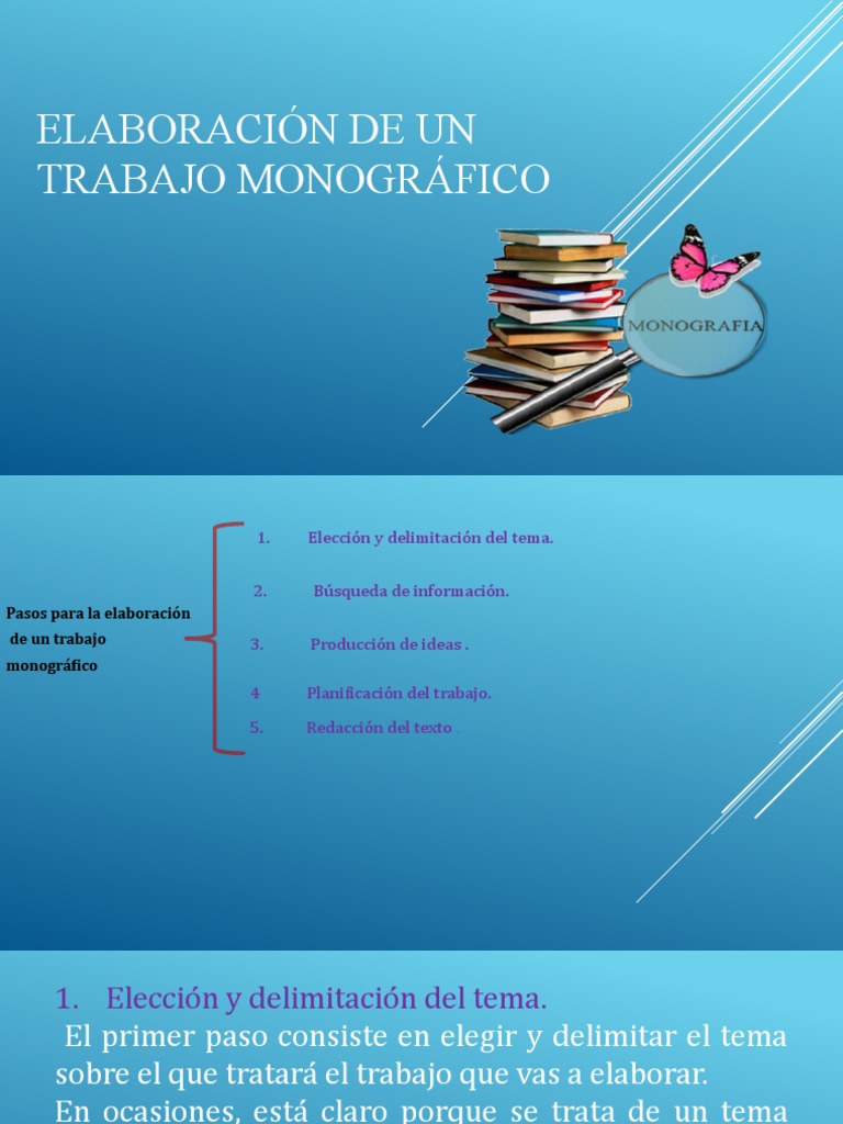 Cómo Hacer Un Monográfico – Que Es Una Monografia – OORK