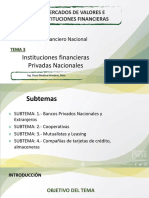 Mercados de Valores E Instituciones Financieras: Sistema Financiero Nacional