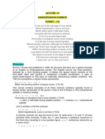 Structure: Lecture - 12 Shakespearian Sonnets SONNET - 116