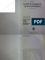 La Crisis de La Experiencia en La Era Post Subjetiva Martin Jay