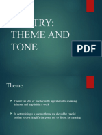 Chapter Nine Poetry Theme and Tone