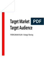 Target Market dan Target Audiens