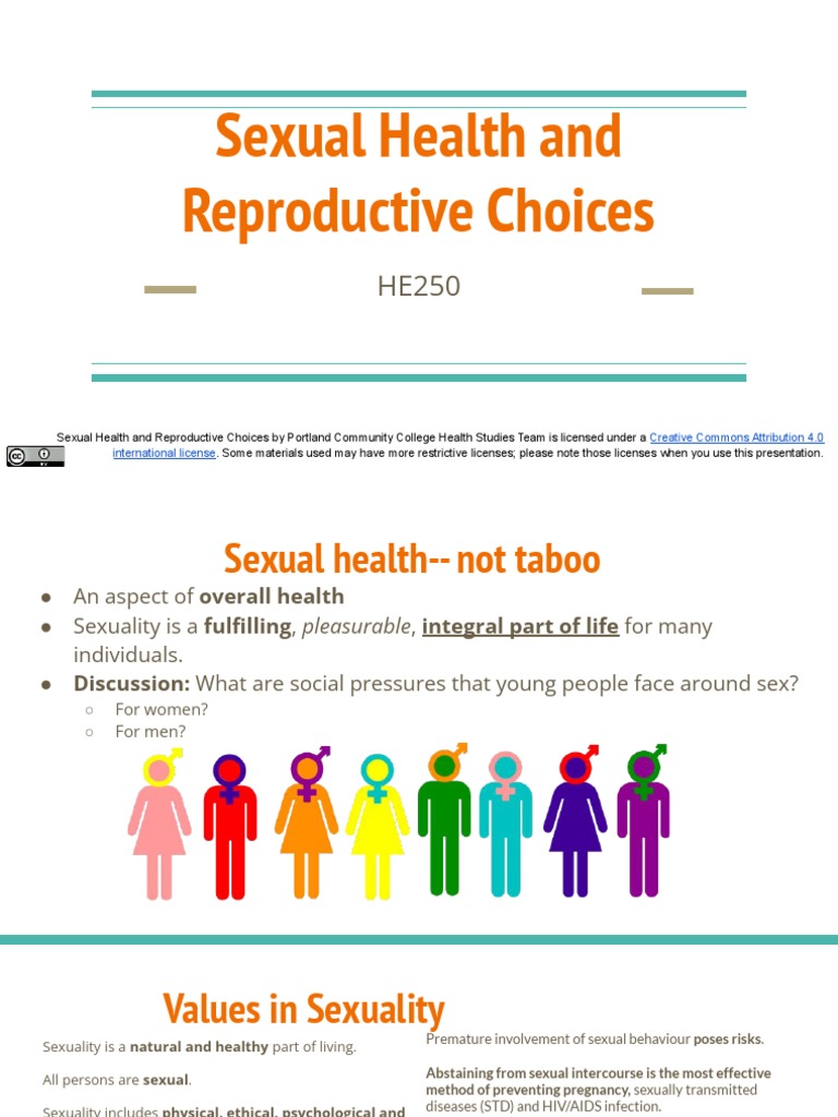 Sexual Health and Reproductive Choices | PDF | Sex Education | Birth ...
