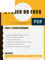 FOCO E PRODUTIVIDADE