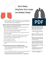 Lung Function Checklist